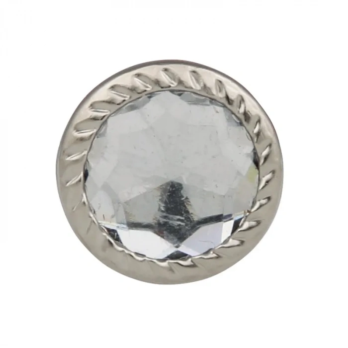 Dekoratif Parlak Taşlı Kabara Raptiye 17 Mm - 50