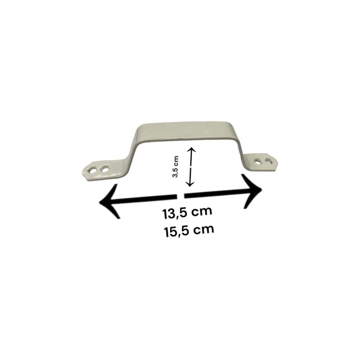 Mey İthalat® Demir Doğrama Kulp Beyaz Kaplama