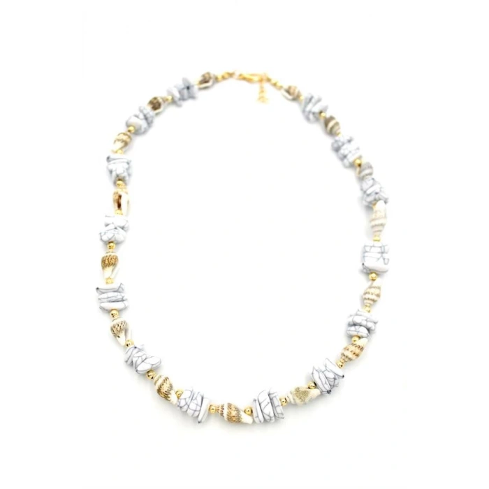 Deniz Kabuğu Kolye - Beyaz