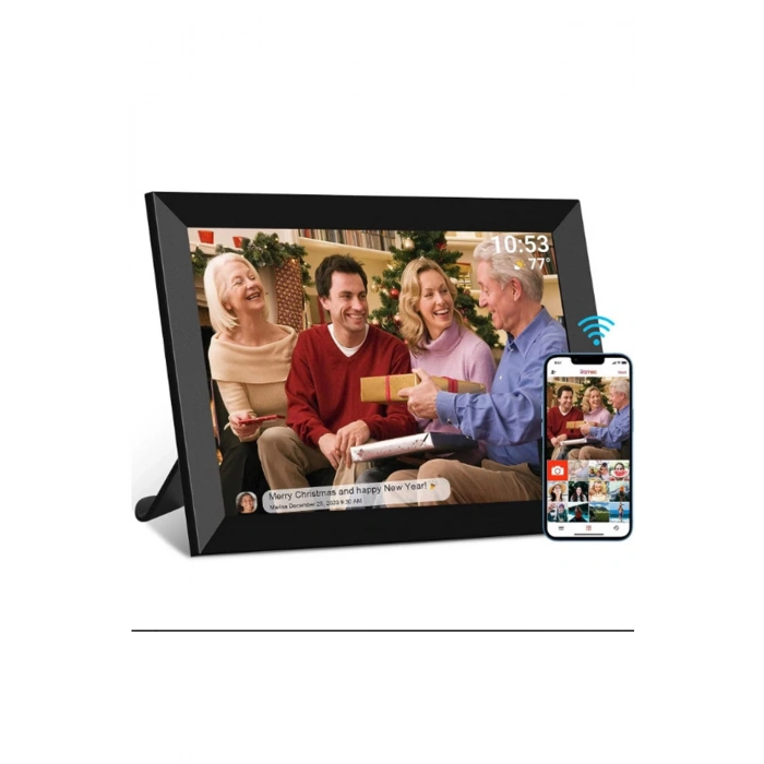Dijital Fotoğraf Çerçevesi Wifi 10.1 İnç 32gb Dokunmatik Ekran, Uygulama Üzerinden Fotoğraf/video Paylaşımı