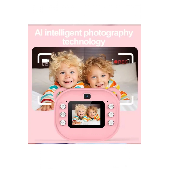 Dijital Video Kayıt Fotoğraf Çocuk Kamerası Anlık Termal Resim Kağıt Baskılı Vtn-09