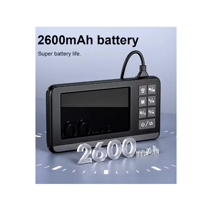 Ekranlı Çift Kameralı 10 Mt Sert Kablo Endoskop Kamera 8 Mm 4.3 Inc Hafıza Kart Destekli