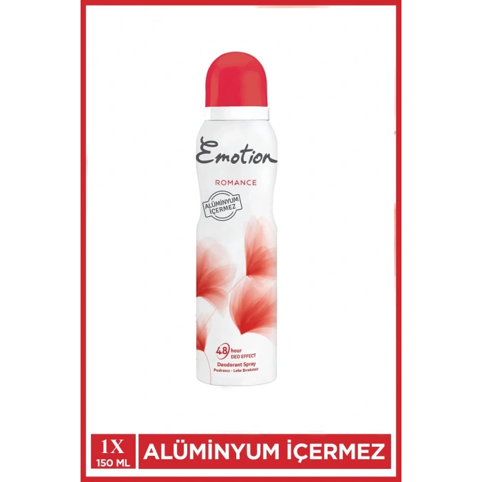 Emotion Romance Kadın Vegan Deodorant 150 Ml Hızlı Kurur, Leke Bırakmaz