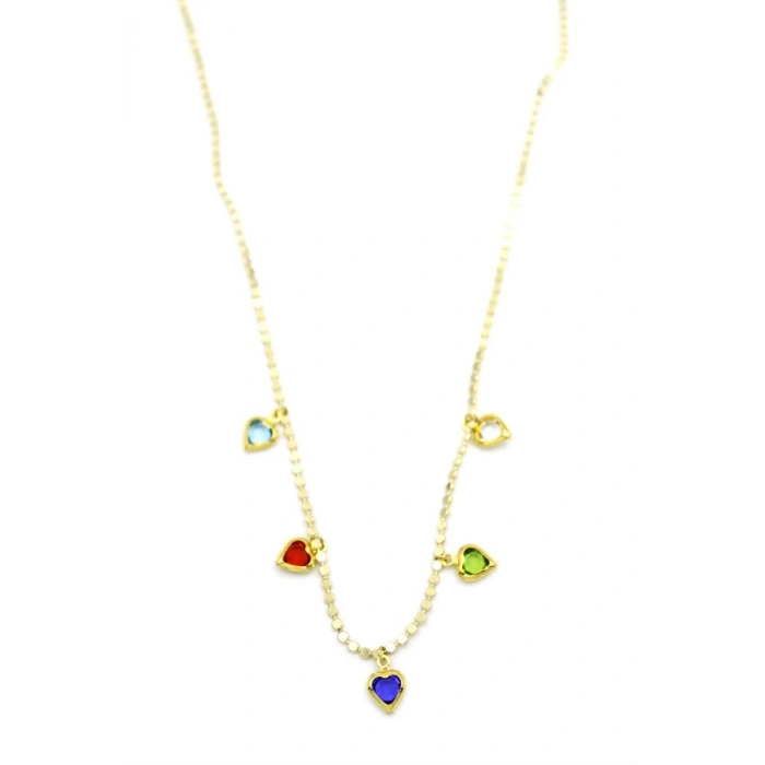 Ezme Zincir Charm Kolye - Altın