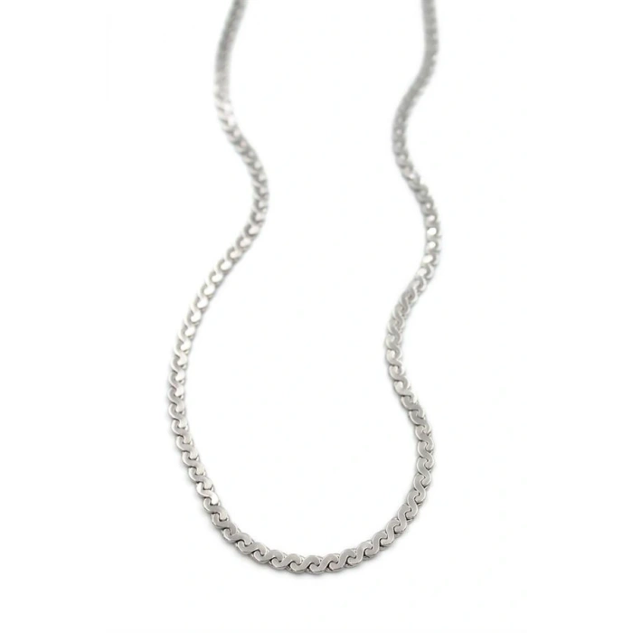 Ezme Zincir Sonsuzluk Kolye - Gümüş