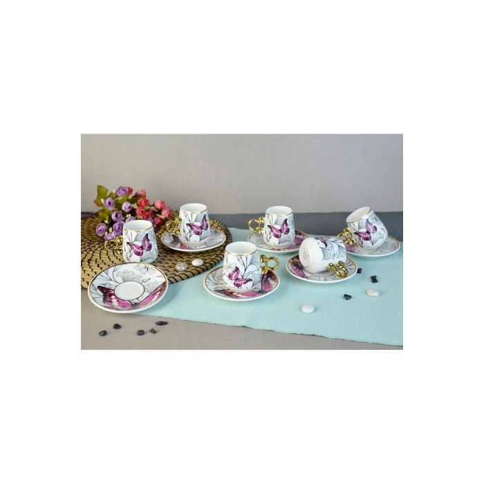 Floral Porselen Kahve Fincanı Royaleks-82454