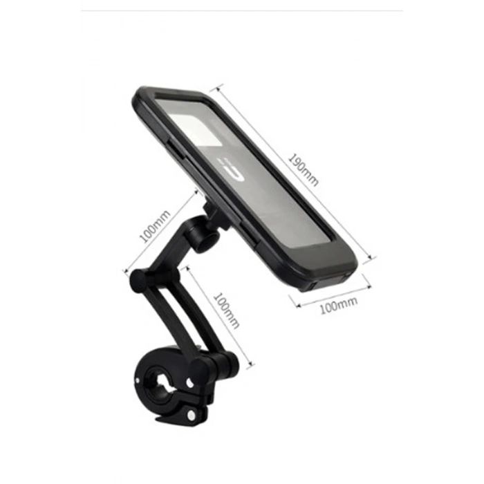 Gidon Bağlantılı Su Geçirmez Mıknatıslı Motorsiklet Telefon Tutucu