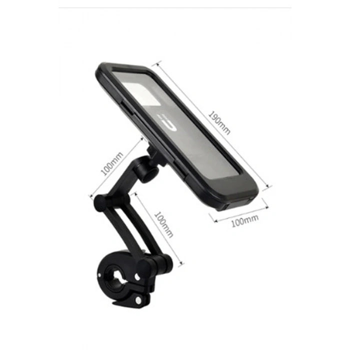 Gidon Bağlantılı Su Geçirmez Mıknatıslı Motorsiklet Telefon Tutucu