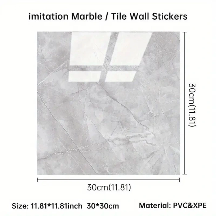 Gri Mermer Desen Du Sticker (30*30)