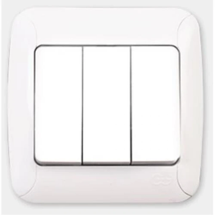 Günsan Fantasy Üçlü Anahtar Beyaz Renk