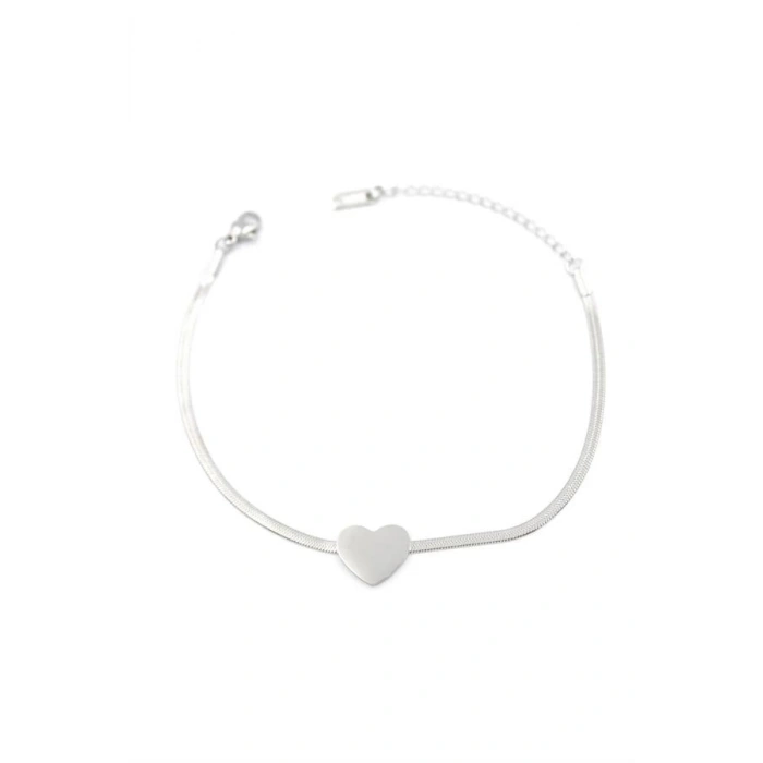 Kalp Bileklik - Gümüş