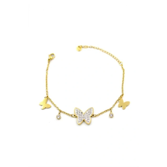 Kelebek Bileklik - Altın