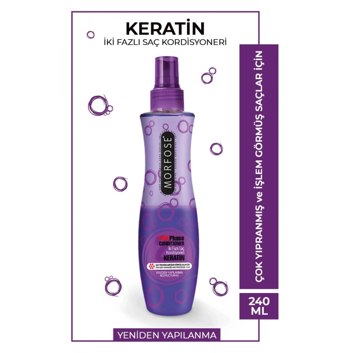 Keratin Çift Fazlı Kondisyoner Fön Suyu 240 ML - mrfs