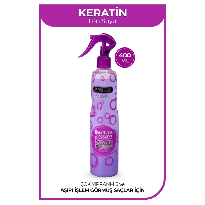 Keratin Çift Fazlı Kondisyoner Fön Suyu 400 ML - mrfs