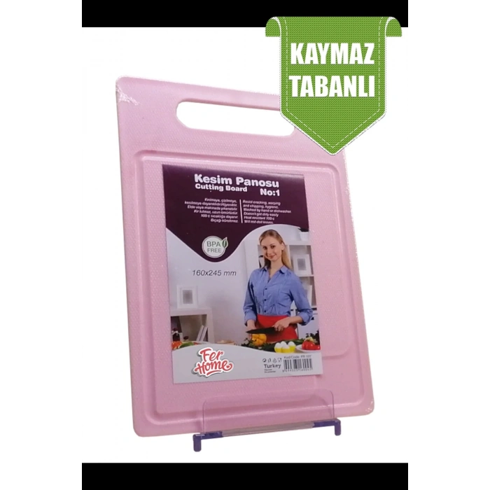 Kesme Tahtası Kaydırmaz Plastik Kesme Sunum Tahtası Pratik Kesim Panosu 160x245 Mm Royaleks-FR-107