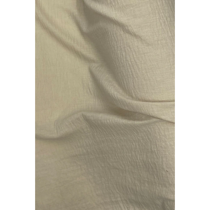 Keten Kumaş - Organik Kumaş - Perde Kumaşı - Ince Keten - Kıyafet Için Kumaş Örtü Bej 80