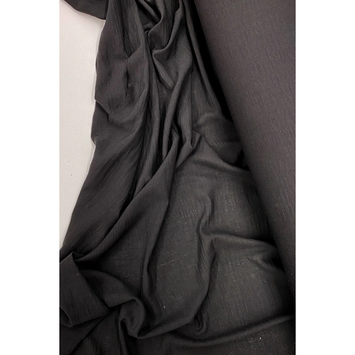 Keten Kumaş - Organik Kumaş - Perde Kumaşı - Ince Keten - Kıyafet Için Kumaş Örtü Siyah 27