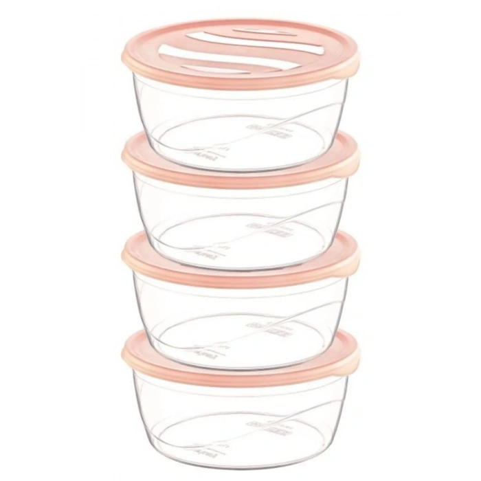 Krizma Yuvarlak Saklama Kabı 4 Lü No:1 Royaleks-ÇNK2153