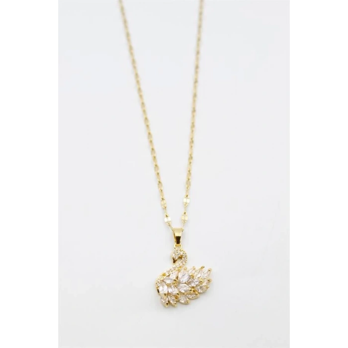 Kuğu Kolye - Altın