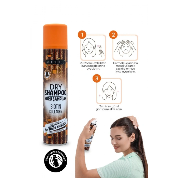 Kuru Şampuan Biotin Collagen 200 ML - Rastalı Saçlar - mrfs