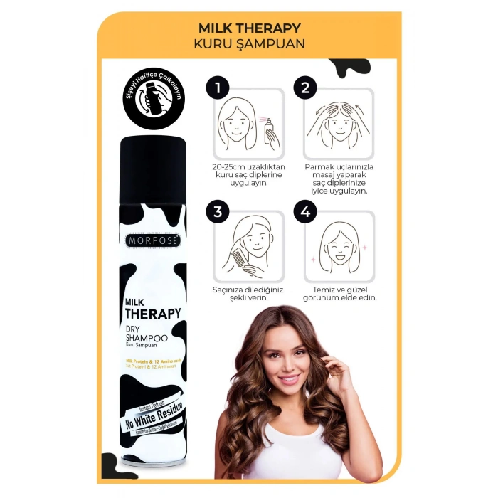 Kuru Şampuan Milk Therapy 200 ML - Besleyici - mrfs