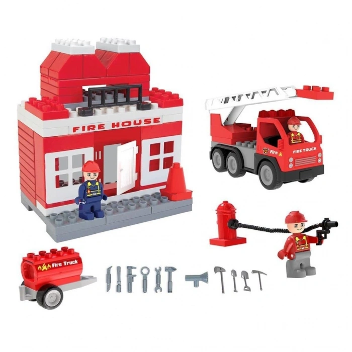 Mey İthalat® 03 610 Double Bloc İtfaiye Seti - Oyuncak