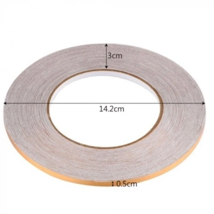 Mey İthalat® 0.5 cm x 50 Metre Gold Fayans Arası Şerit Bant