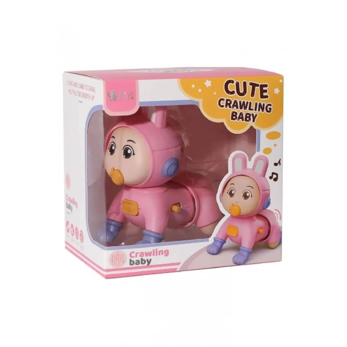 Mey İthalat® 0811-1-100 KUT.PİLLİ EMEKLEYEN BEBEK -PŞA