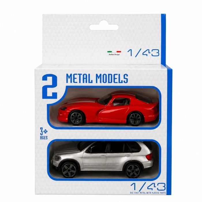Mey İthalat® 1:43 Street Fire Çiftli Arabalar 2li Set