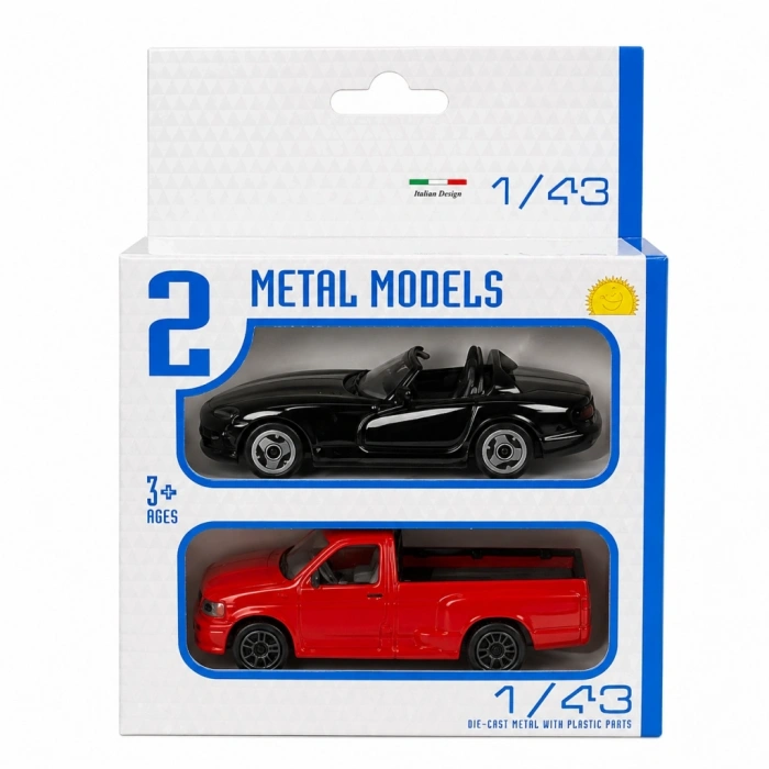 Mey İthalat® 1:43 Street Fire Çiftli Arabalar 2li Set