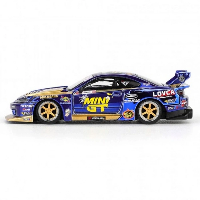Mey İthalat® 1/64 MODEL ARAÇ S15 SILVIA Team MINI GT Liberty Walk 2025 Formula Drift Halloween Special