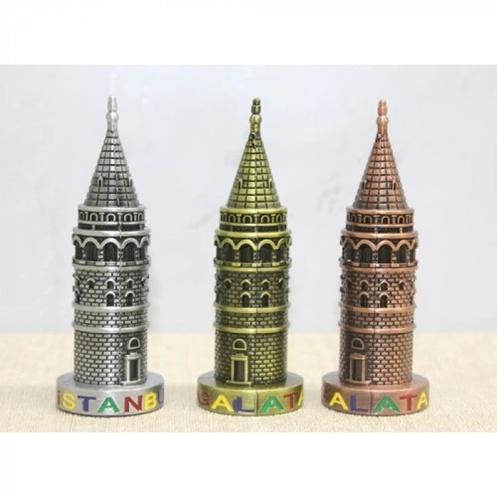 Mey İthalat® 10 cm Metal Galata Kulesi