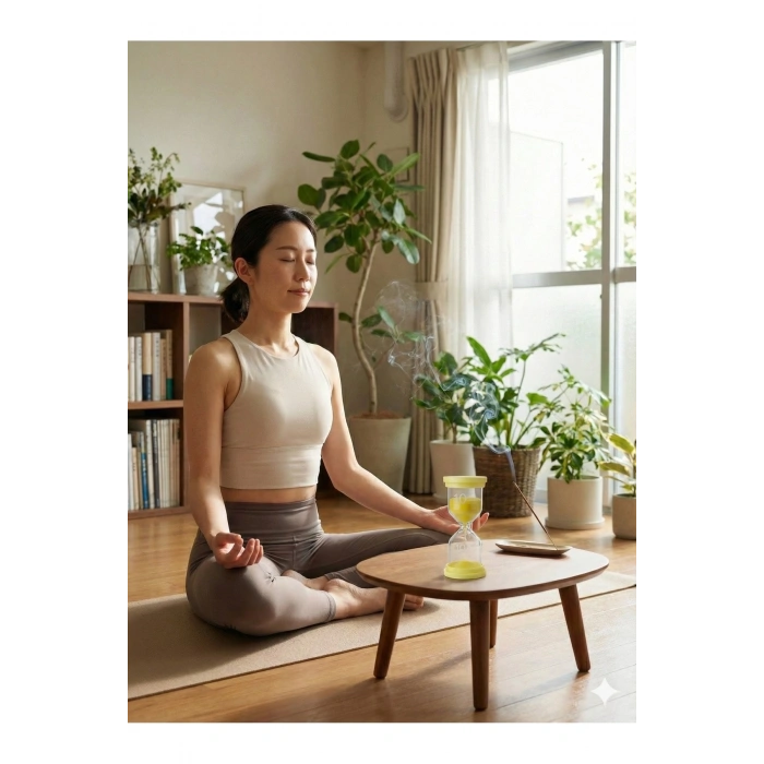 Mey İthalat® 10 Dakika MOR Kum Saati - Dekoratif Cam