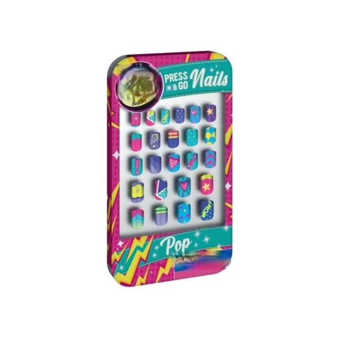 Mey İthalat® 18907 Tak ve Git Tırnaklar - Gökkuşağı