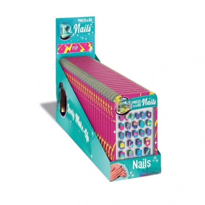 Mey İthalat® 18907 Tak ve Git Tırnaklar - Gökkuşağı