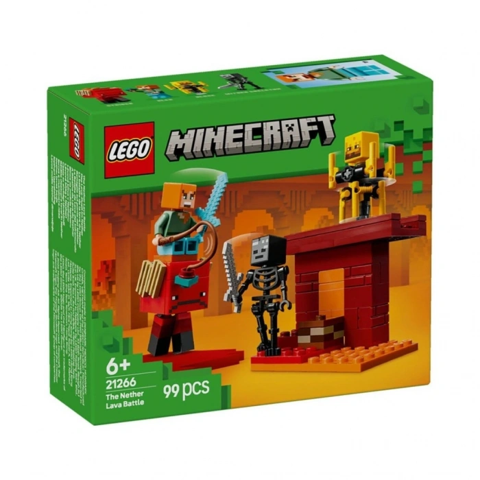 Mey İthalat® 21266   Minecraft Nether Lav Savaşı 99 parça +6 yaş