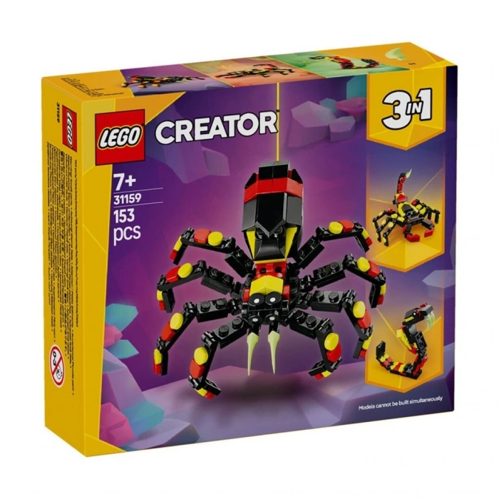 Mey İthalat® 31159  Creator 3in1 - Şaşırtıcı Örümcek 153 parça +7 yaş