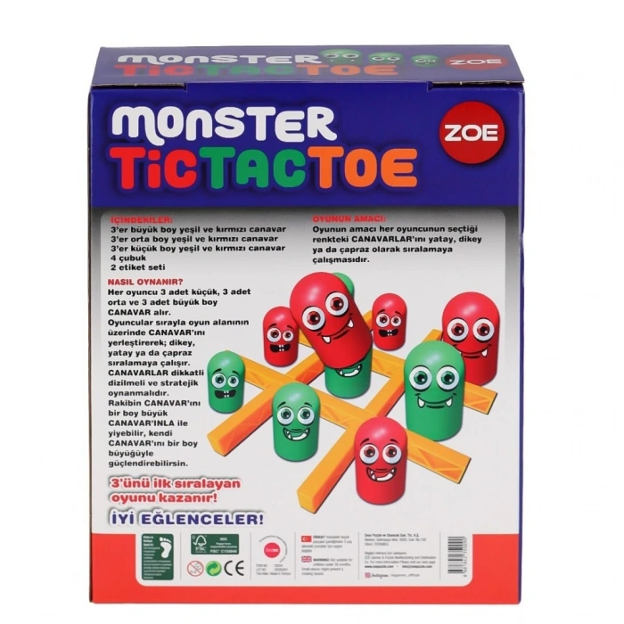 Mey İthalat®  35009 Zoe Tic Tac Toe -KS Game
