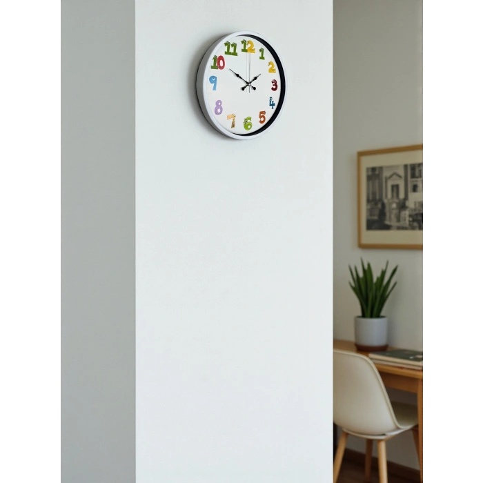 Mey İthalat® 36 Cm Çocuk Odası Dekoratif Duvar Saati