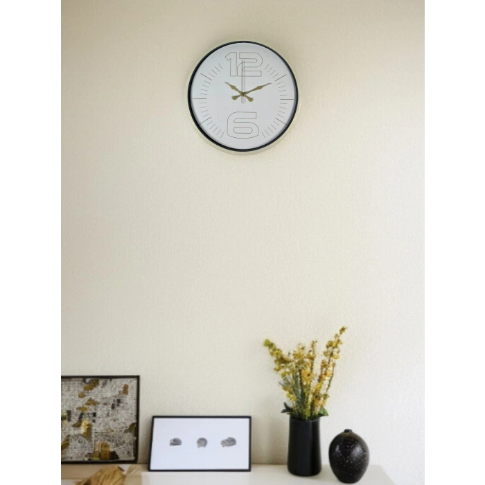 Mey İthalat® 36 Cm Sade Dekoratif Duvar Saati