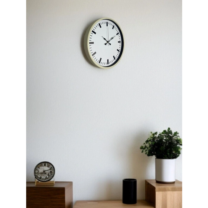 Mey İthalat® 36 Cm Sade Dekoratif Duvar Saati