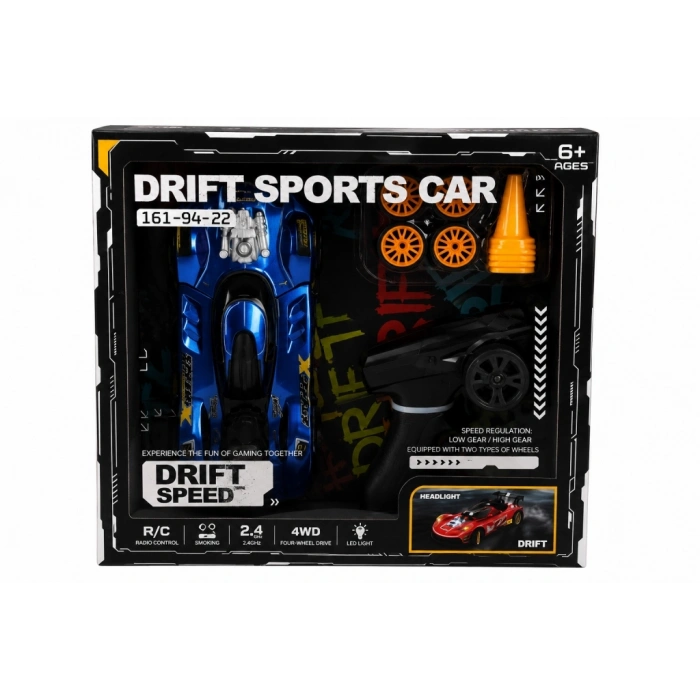Mey İthalat® 38046 2 4G KONTROL DUMAN ATAN YÜKSEK HIZLI YEDEK DRİFT TEKERLİ ARAÇLAR