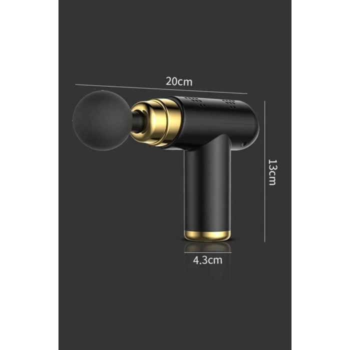 Mey İthalat®  4 Başlıklı USB Şarj Olabilen Masaj Tabancası