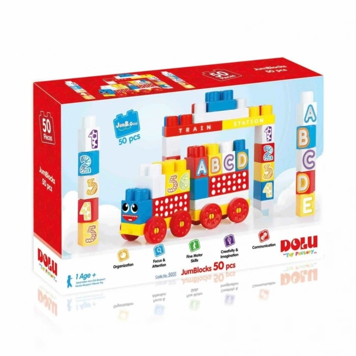 Mey İthalat® 5031 OYUNCAK KUTUDA MEGA BLOK 50 LI