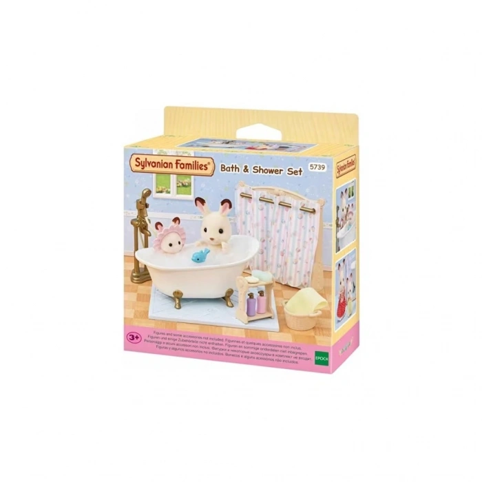 Mey İthalat®  5739 Sylvanian Families Banyo ve Duş Seti (figürler dahil değildir) +3 yaş