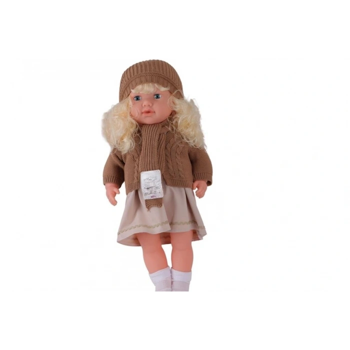 Mey İthalat® 7959 60 CM TRİKOLU HIRKALI SAÇLI BÜYÜK BEBEK