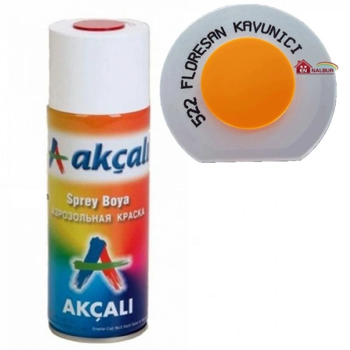 Mey İthalat® Akçalı Sprey Boya 400 ml 522 Florasan Kavuniçi
