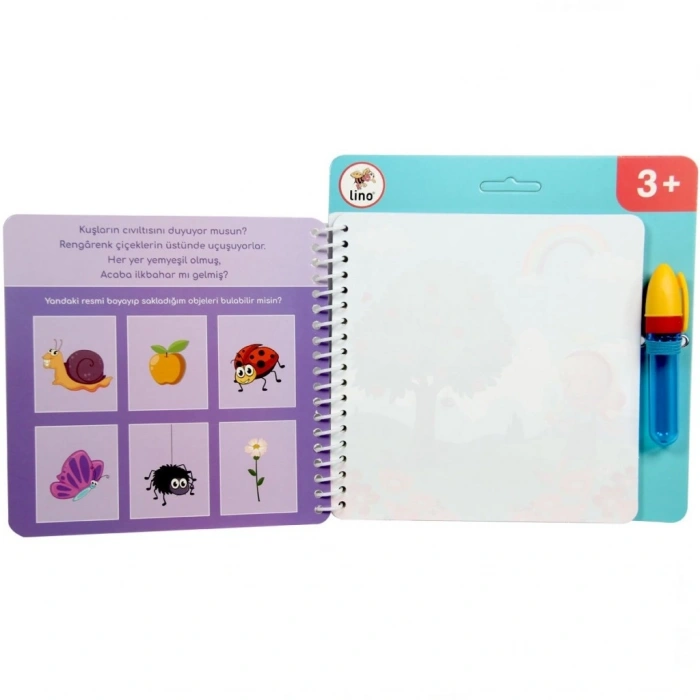 Mey İthalat®  Aqua Magic Mevsimler Sihirli Boyama Kitabı