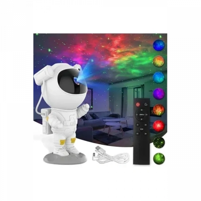 Mey İthalat® Astronot Galaksi Projeksiyon Lamba