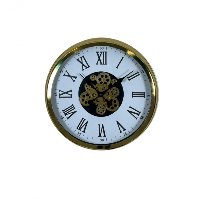 Mey İthalat® Aurelius Gold 60 Cm Çarklı Duvar Saati